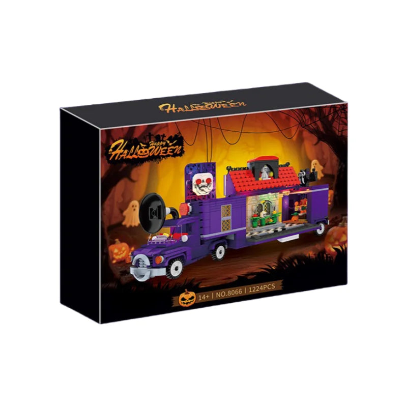 Jouets Surprise Halloween - Cabanes Horreur, Voitures, Blocs Construction DIY Cadeaux