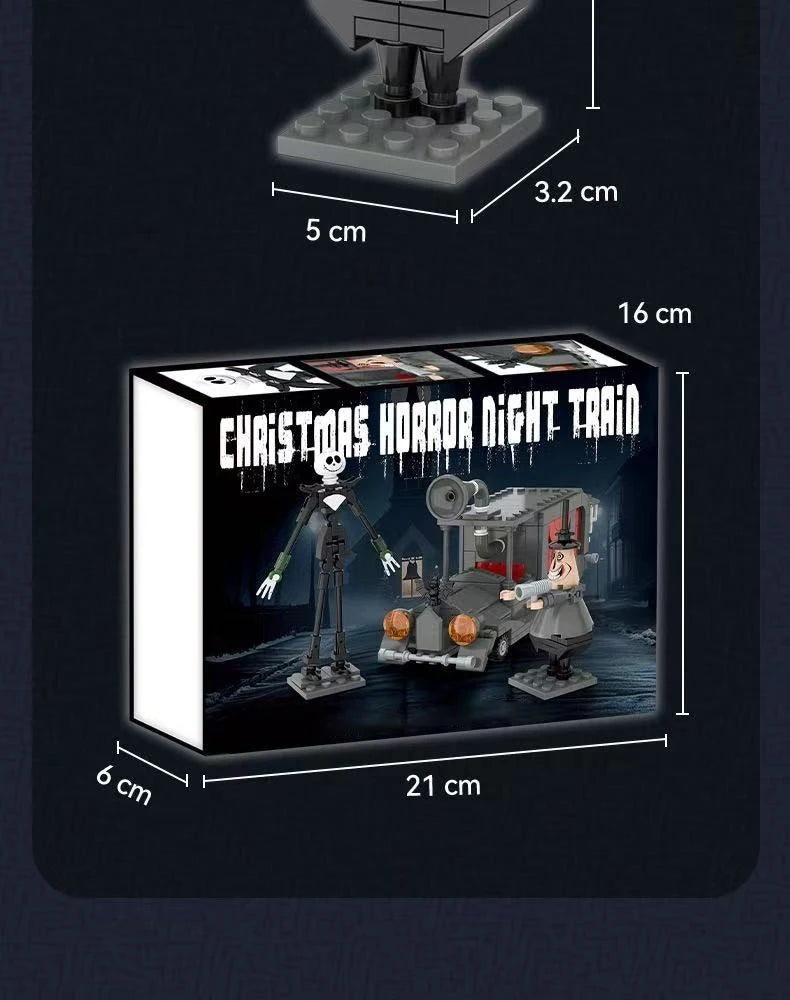 Jouets Surprise Halloween - Cabanes Horreur, Voitures, Blocs Construction DIY Cadeaux