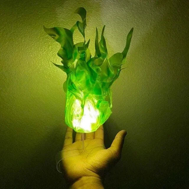 Accessoire Halloween Boule de Feu Flottante - Décoration Cosplay Fête à Assembler