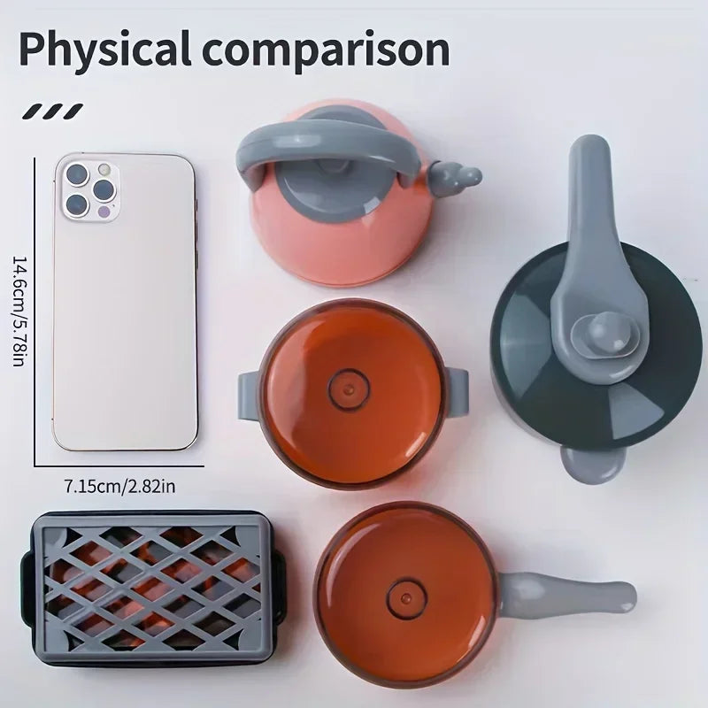 Ensemble de Cuisine pour Enfants avec Ustensiles Réalistes - Jouet Créatif de Jeu de Rôle