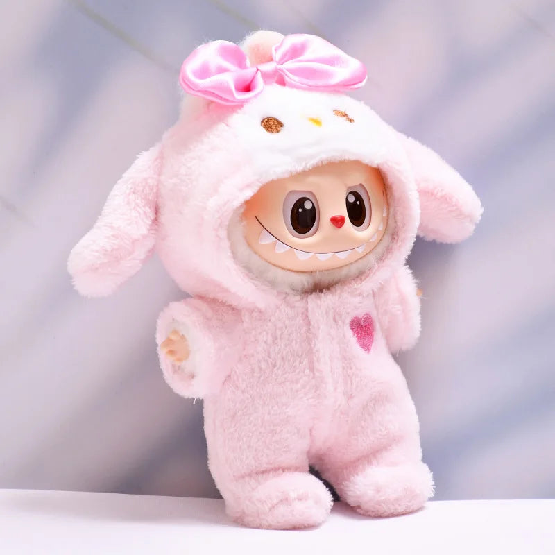Tenue Labubu My Melody avec Chapeau et Chaussures - Poupée 17cm sans Poupée