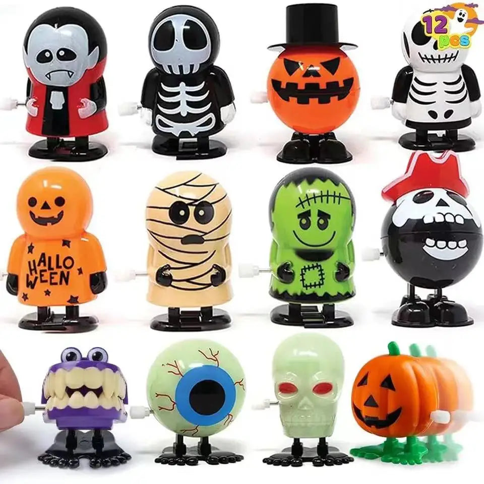 Jouets Mécaniques Halloween - Fantômes Vampires Citrouilles à Remonter - Décoration Fête