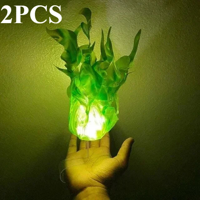 Accessoire Halloween Boule de Feu Flottante - Décoration Cosplay Fête à Assembler