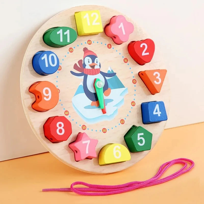 Puzzle en Bois Montessori Bébé 1-3 Ans - Jeu Développement Éducatif