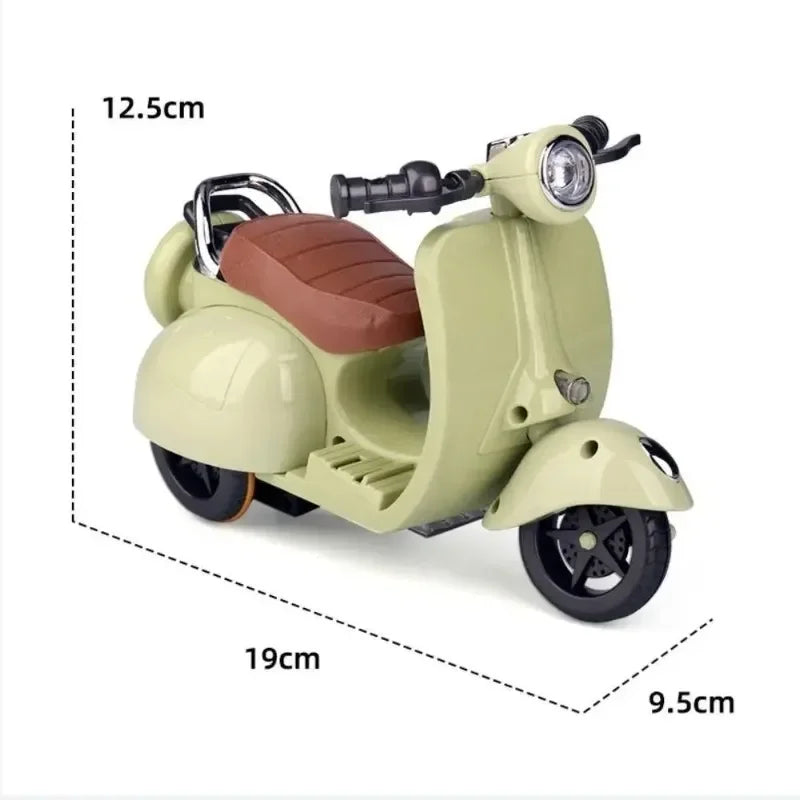 Mini Moto Électrique Labubu avec Musique et Lumière - Accessoire Poupée Kawaii Cadeau