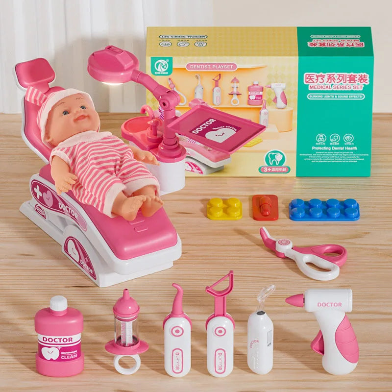 Ensemble de Jouets Dentiste pour Enfants - Accessoires de Jeu de Rôle Médical