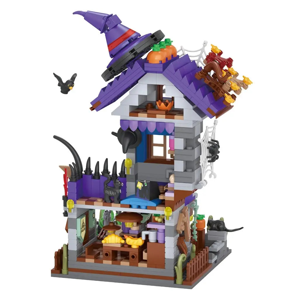 Cabane Halloween ToylinX Blocs Construction - Modèle Décoratif ABS - Cadeau Enfant