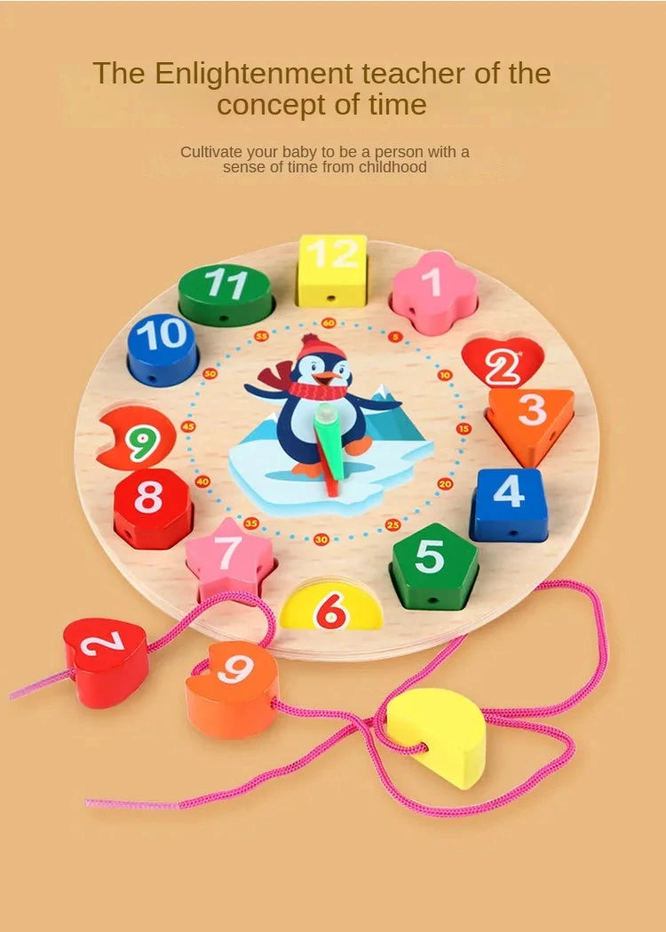 Puzzle en Bois Montessori Bébé 1-3 Ans - Jeu Développement Éducatif