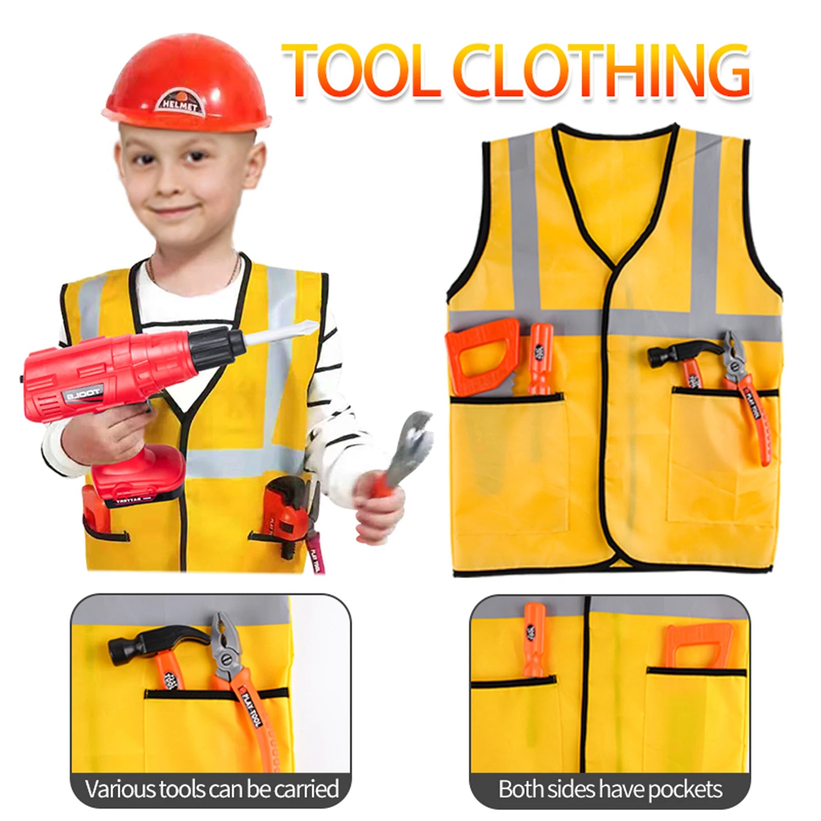 Boîte à Outils Enfants 25 Pièces - Jouet Bricolage avec Perceuse