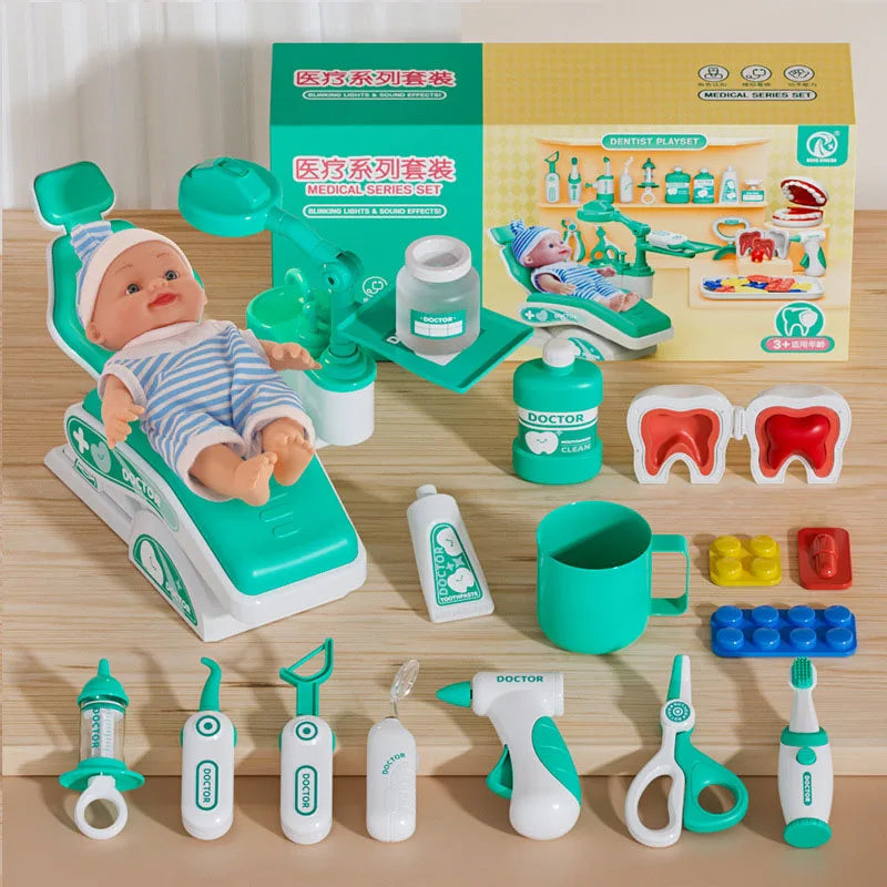 Ensemble de Jouets Dentiste pour Enfants - Accessoires de Jeu de Rôle Médical