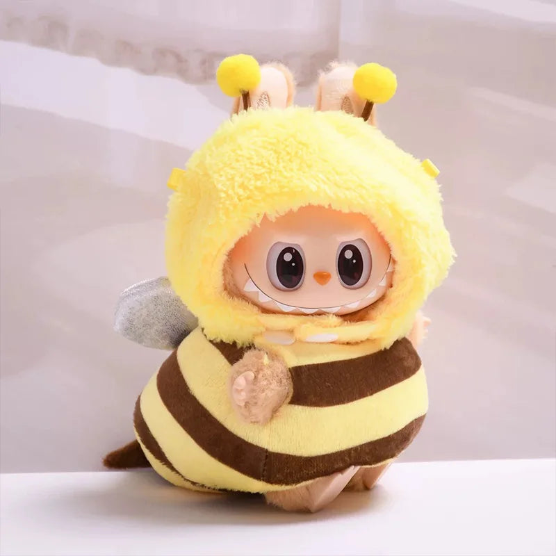 Vêtements Labubu Crevette et Abeille - Tenues Mignonnes Poupée 17cm sans Poupée