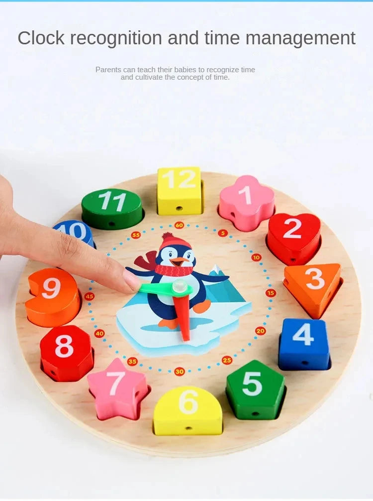 Puzzle en Bois Montessori Bébé 1-3 Ans - Jeu Développement Éducatif