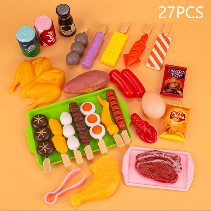 Jouets Cuisine Barbecue 22 Pièces - Jeu Simulation Filles