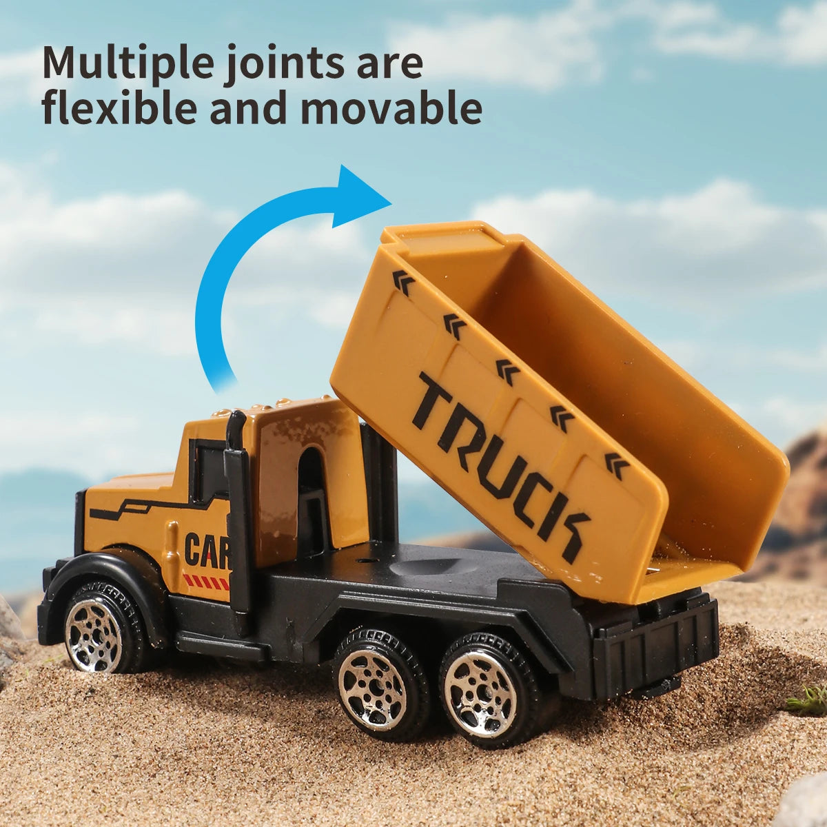 Set 6 Camions de Chantier en Alliage - Pelle Bulldozer