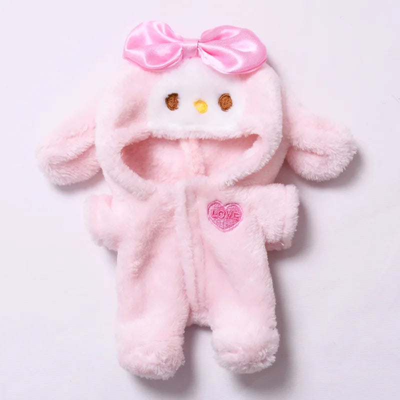 Tenue Labubu My Melody avec Chapeau et Chaussures - Poupée 17cm sans Poupée