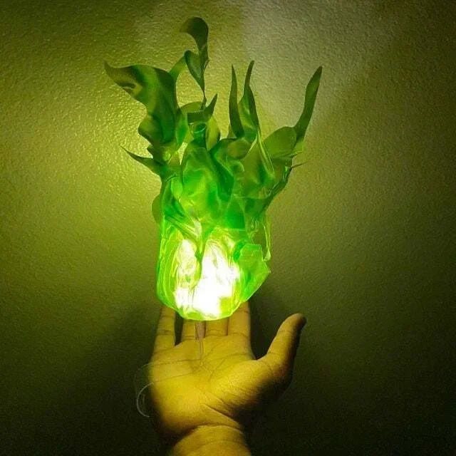 Accessoire Halloween Boule de Feu Flottante - Décoration Cosplay Fête à Assembler