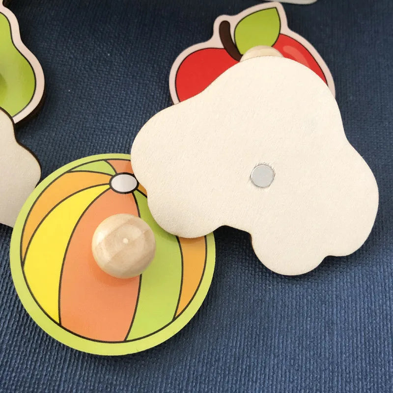 Puzzle en Bois Montessori Bébé 1-3 Ans - Jeu Développement