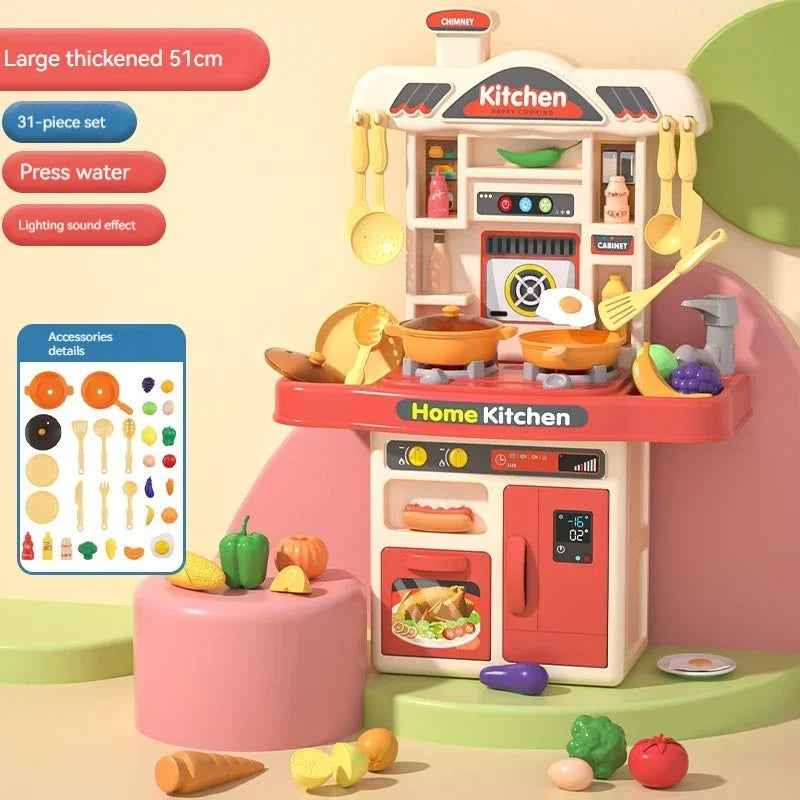 Cuisine pour Enfants avec Son - Jouet Éducatif de Jeu de Rôle pour Filles