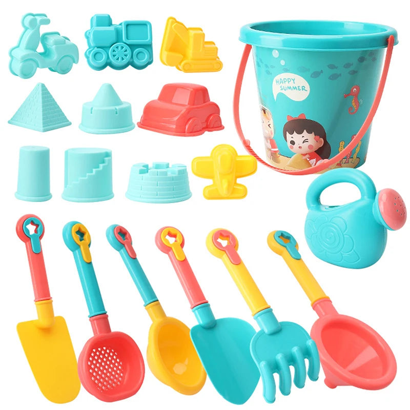 Jouets de Plage Enfants 18 Pièces - Seau Pelles et Arrosoir
