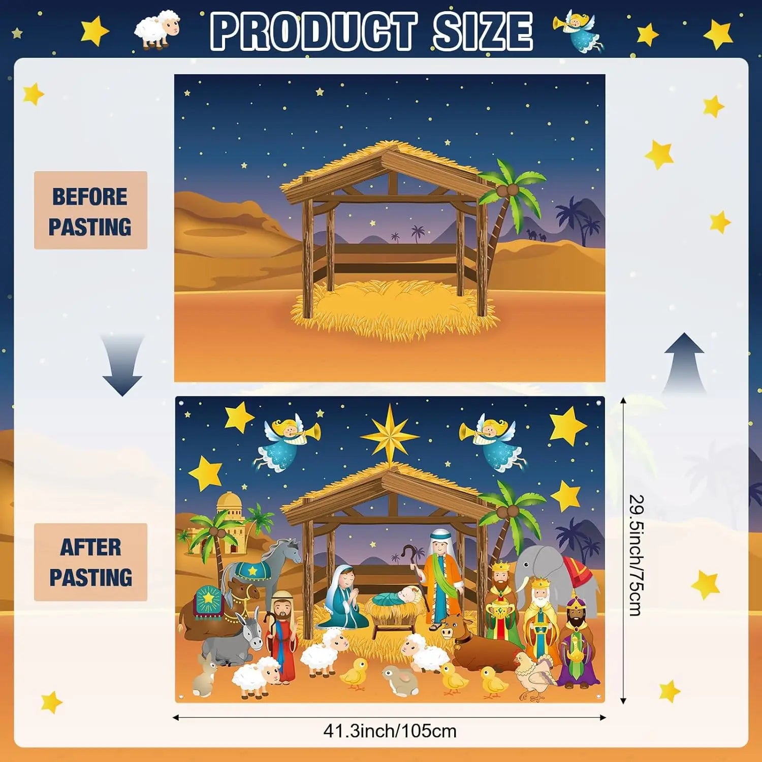 Tableau Feutrine Montessori Noël et Halloween - Jeu Interactif DIY Décoration Murale