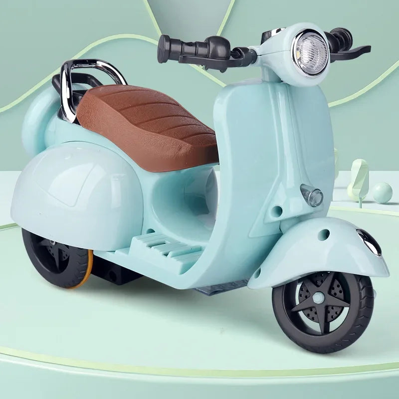 Mini Moto Électrique Labubu avec Musique et Lumière - Accessoire Poupée Kawaii Cadeau