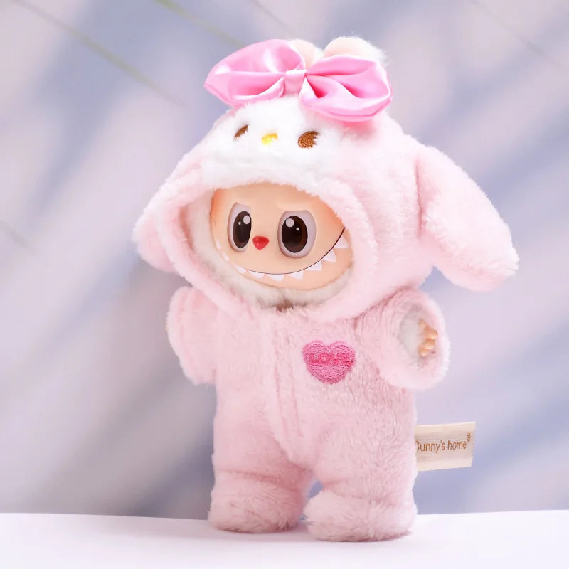 Tenue Labubu My Melody avec Chapeau et Chaussures - Poupée 17cm sans Poupée
