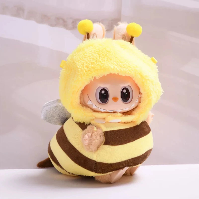 Vêtements Labubu Crevette et Abeille - Tenues Mignonnes Poupée 17cm sans Poupée
