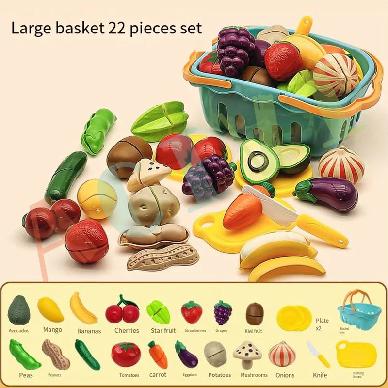 Fruits et Légumes à Découper - Jeu Cuisine Puzzle Éducatif