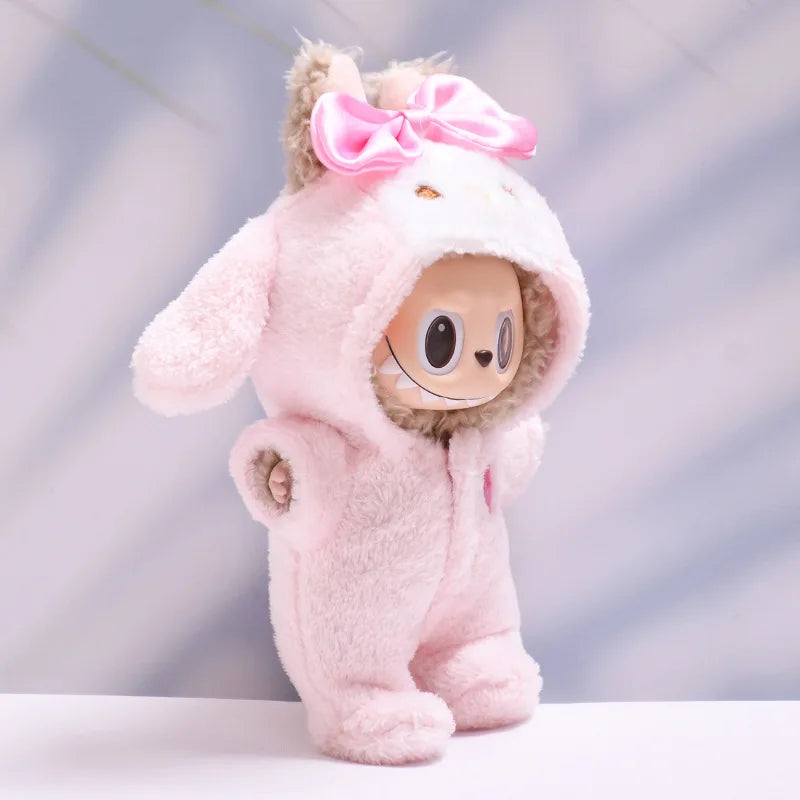 Tenue Labubu My Melody avec Chapeau et Chaussures - Poupée 17cm sans Poupée
