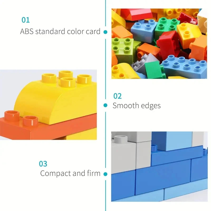 Ensemble de Blocs de Construction pour Enfants - 200 Pièces Jouet Éducatif Urbain