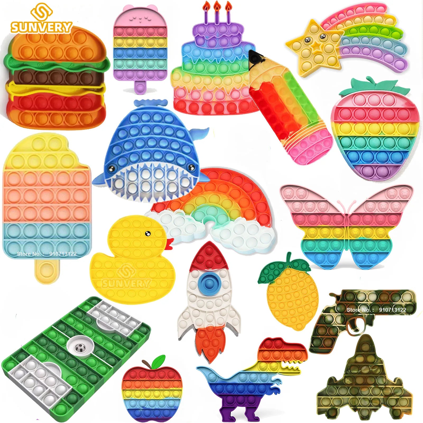 Figurine Kawaii Anti-Stress - Jouet Sensoriel Fidget Enfants Adultes