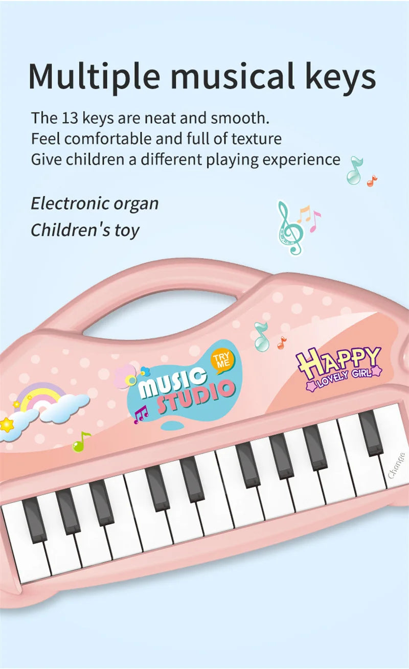 Piano 13 Touches Enfants - Clavier Musical Électronique Éducatif