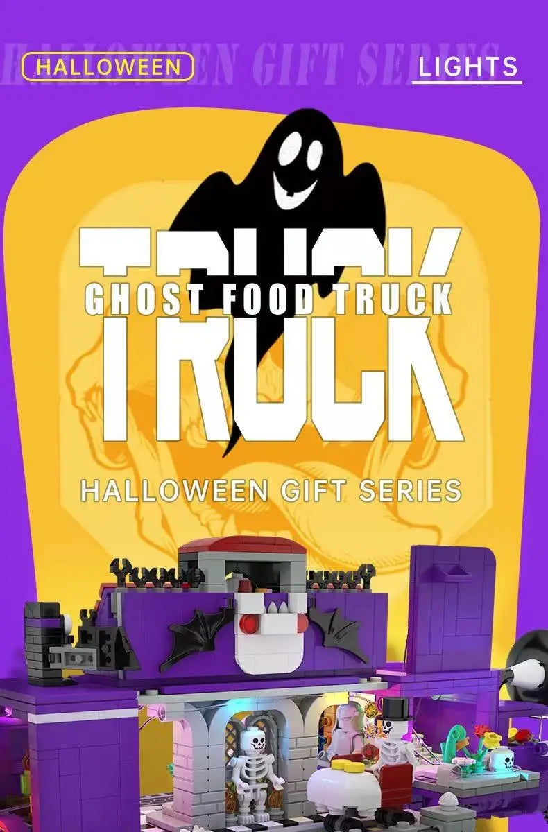 Jouets Surprise Halloween - Cabanes Horreur, Voitures, Blocs Construction DIY Cadeaux