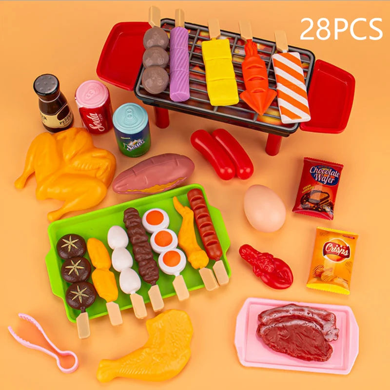 Jouets Cuisine Barbecue 22 Pièces - Jeu Simulation Filles