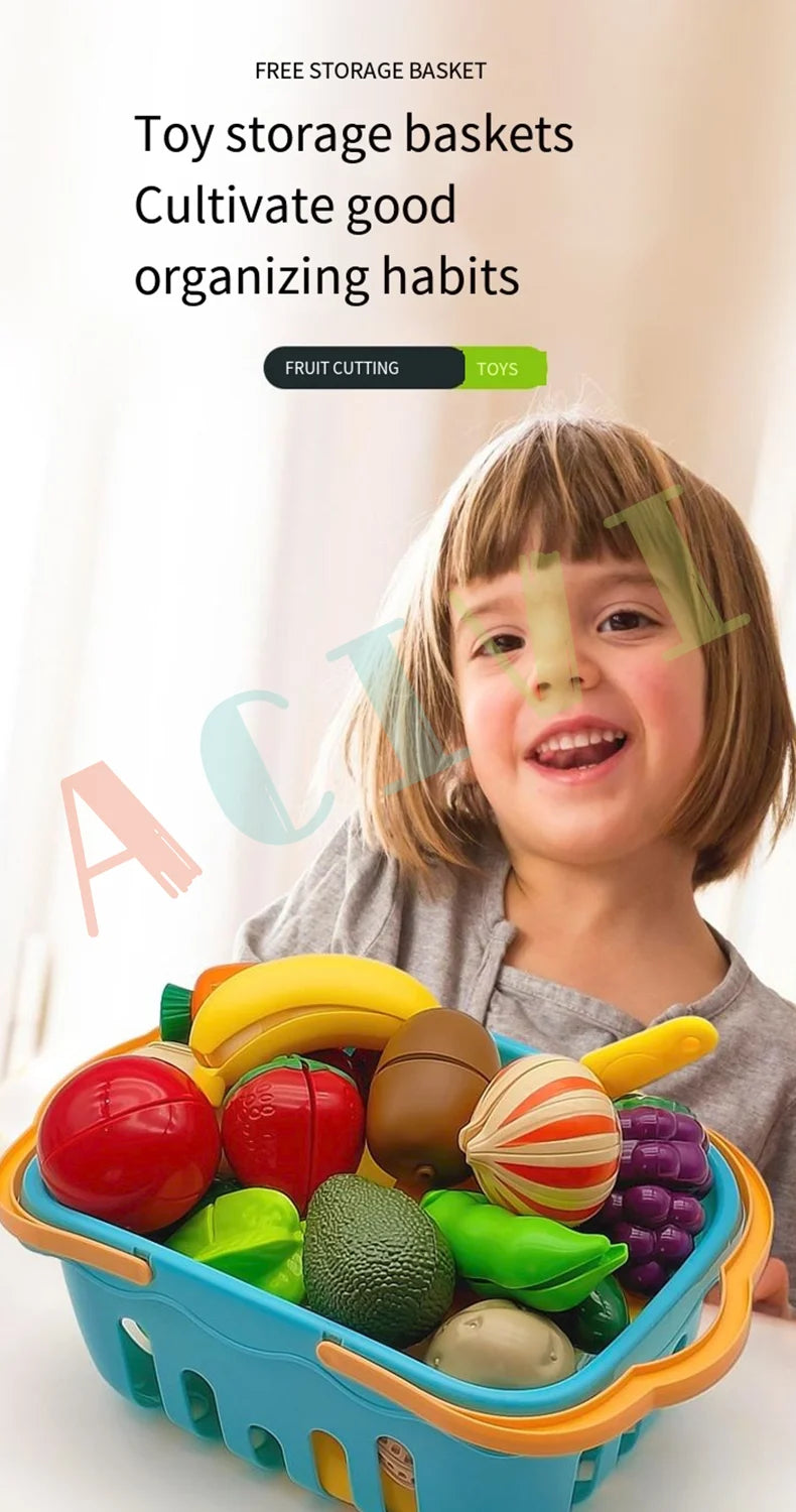 Fruits et Légumes à Découper - Jeu Cuisine Puzzle Éducatif