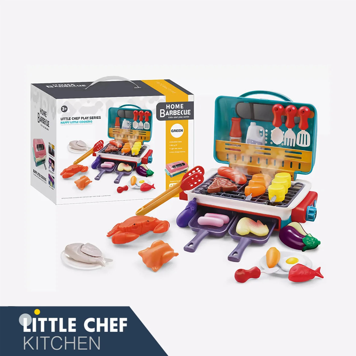 Ensemble Barbecue pour Enfants avec Lumière et Son - Jouet de Cuisine Éducatif