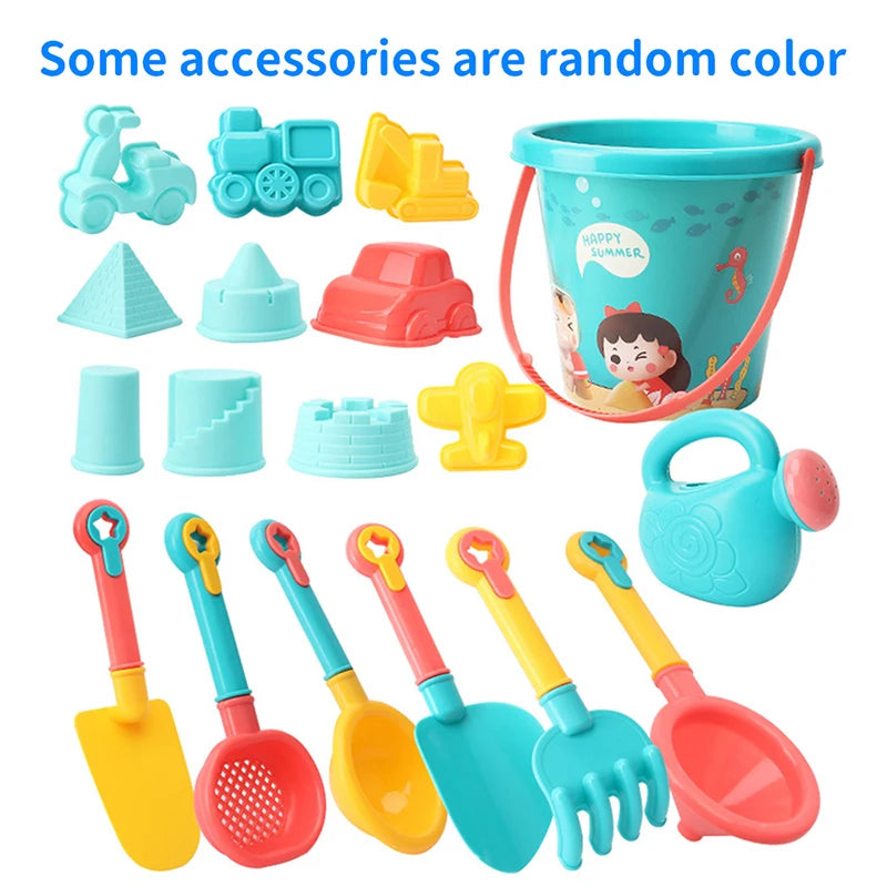 Jouets de Plage Enfants 18 Pièces - Seau Pelles et Arrosoir