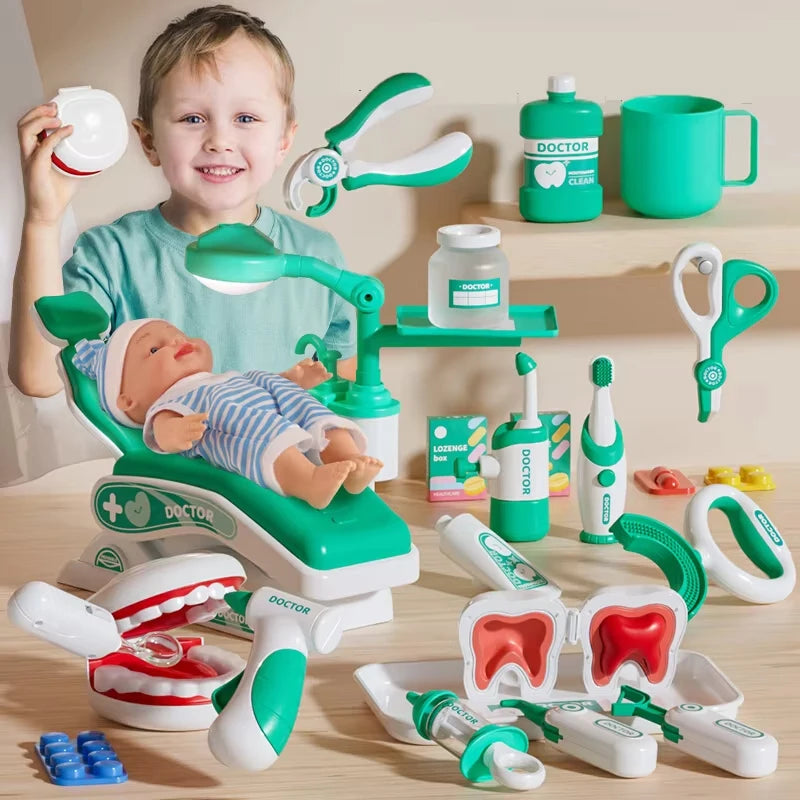 Ensemble de Jouets Dentiste pour Enfants - Accessoires de Jeu de Rôle Médical