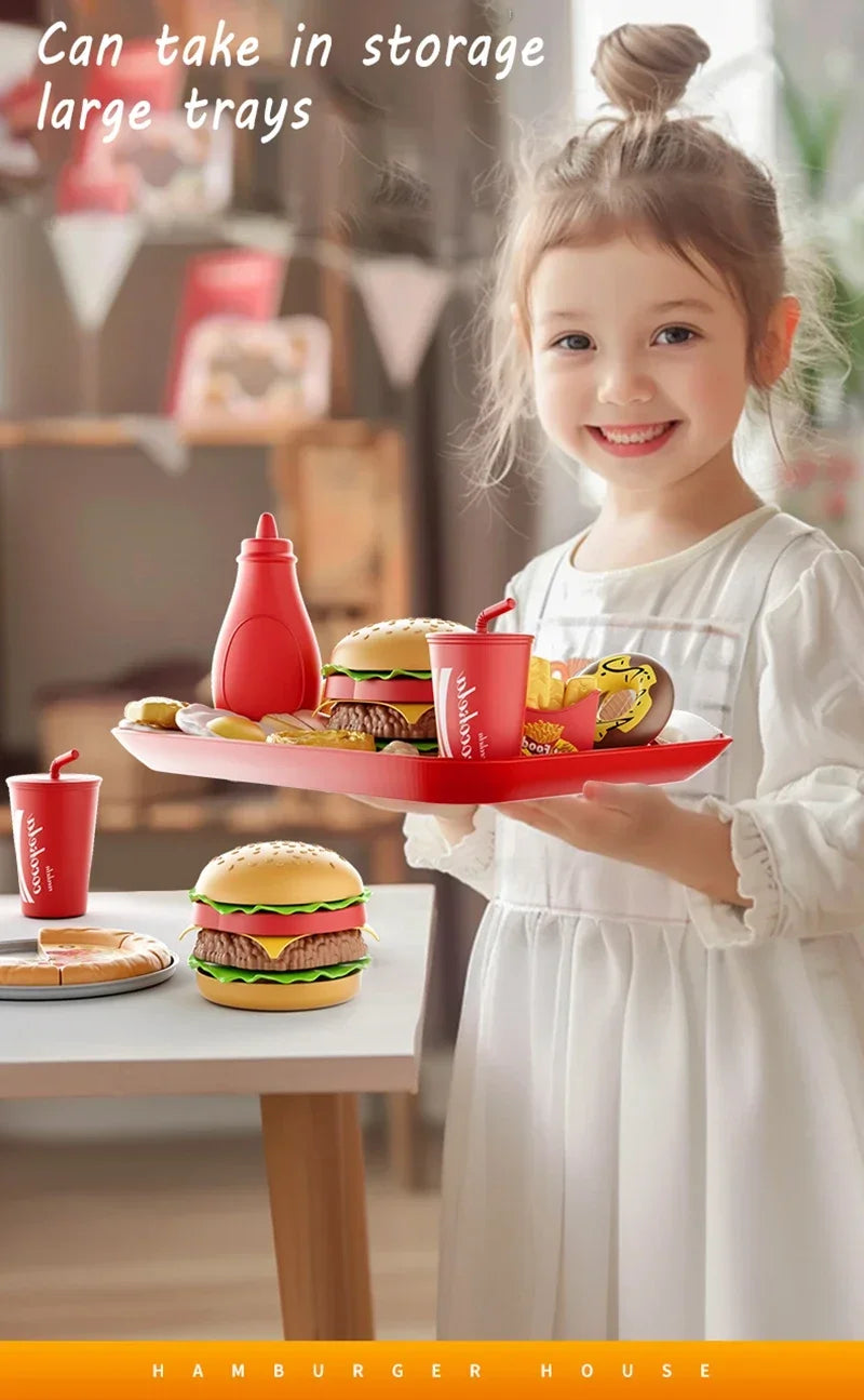 Ensemble Cuisine Enfant - Hamburger Pizza Frites Montessori