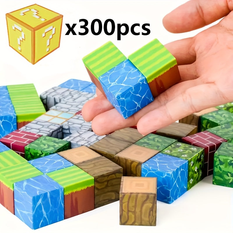 Blocs Magnétiques 50-300 Pièces - Jouet Construction STEM Montessori pour Enfants 3-8 ans