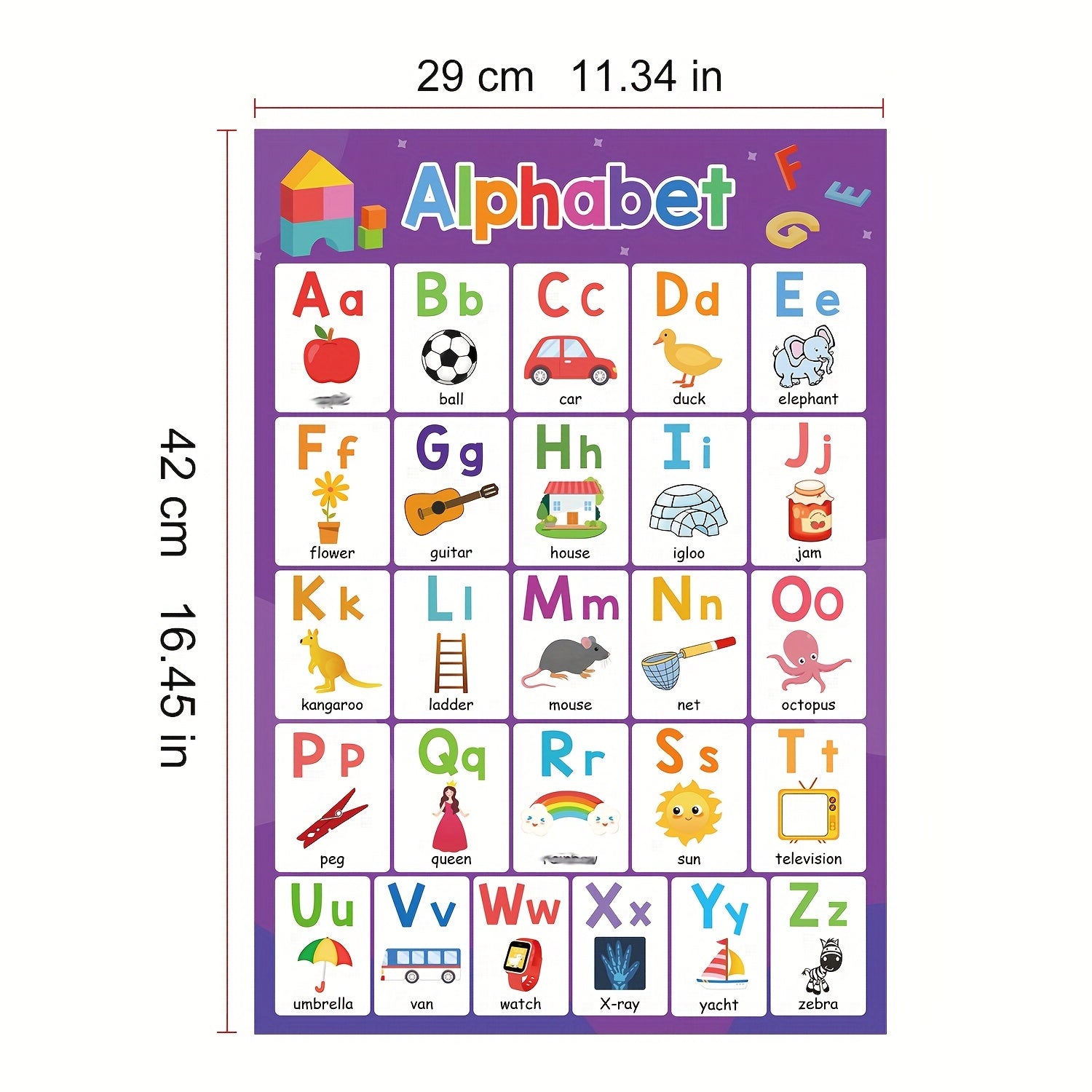 Set de 2 Posters Éducatifs ABC et Chiffres 1-20 - Apprentissage Montessori pour Bébés et Enfants