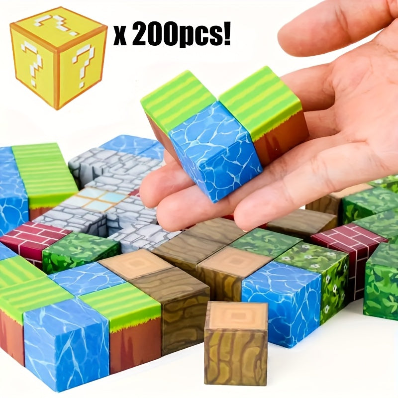 Blocs Magnétiques 50-300 Pièces - Jouet Construction STEM Montessori pour Enfants 3-8 ans