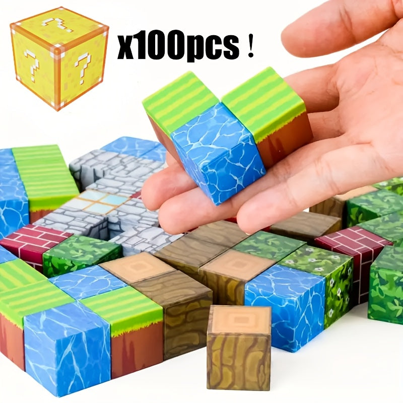 Blocs Magnétiques 50-300 Pièces - Jouet Construction STEM Montessori pour Enfants 3-8 ans